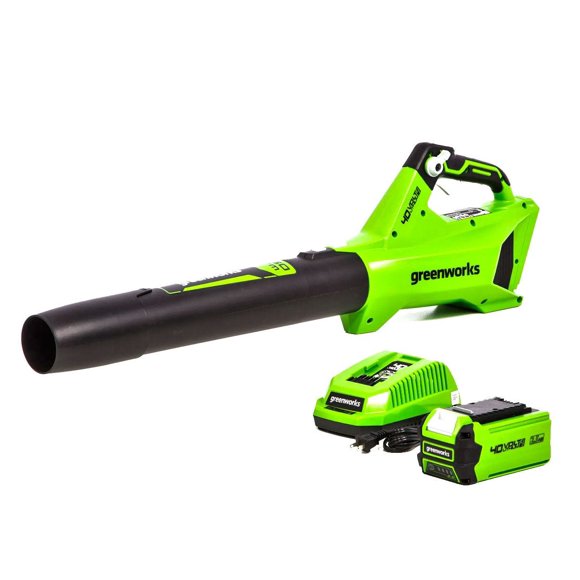 Greenworks 40V 120 Mph at 450 Cfm Axial Blower with 2.5Ah Battery & Charger 2411902