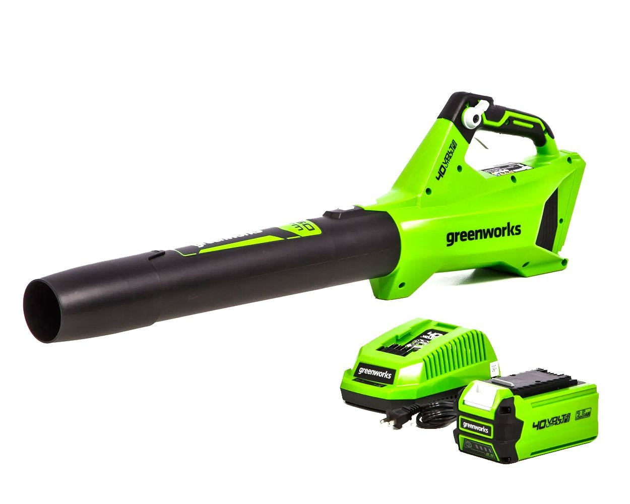 PowerSmart 40-volt 450-CFM 120-MPH Battery Handheld Leaf Blower 4