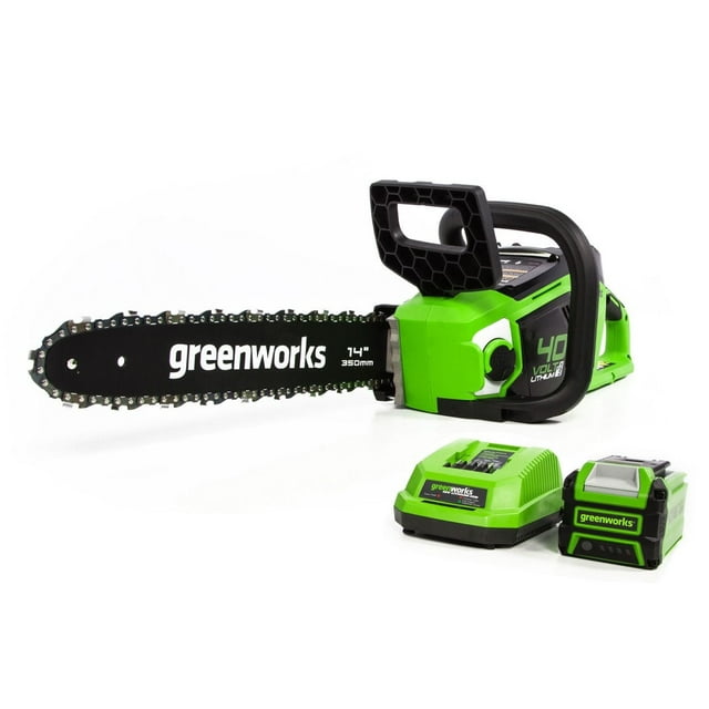 Greenworks 40V 14" Brushless Chainsaw with 2.5 Ah Battery & Charger 2012802
