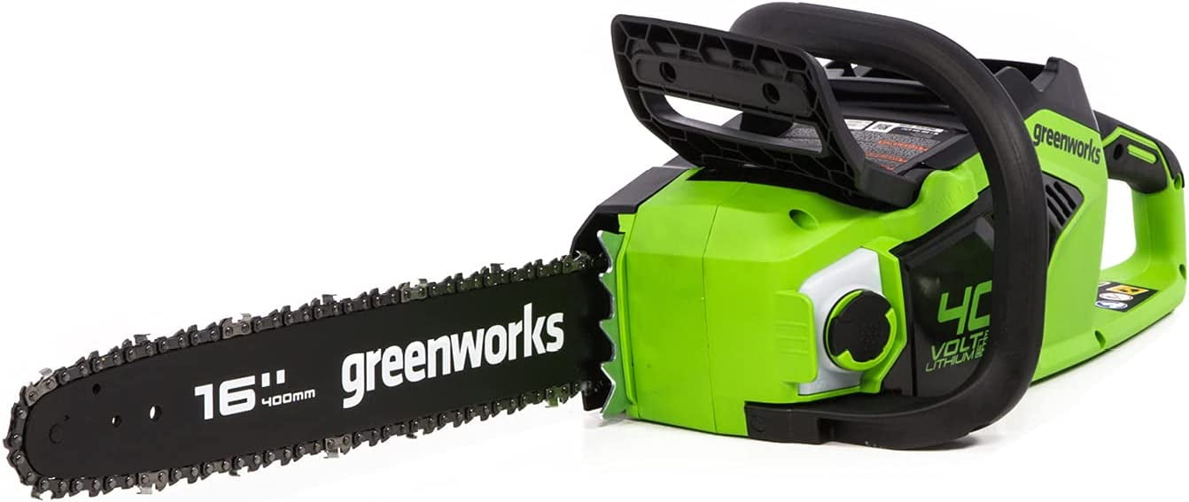 Greenworks CS40L02 40V Brushless Chainsaw, 16" (New), Green