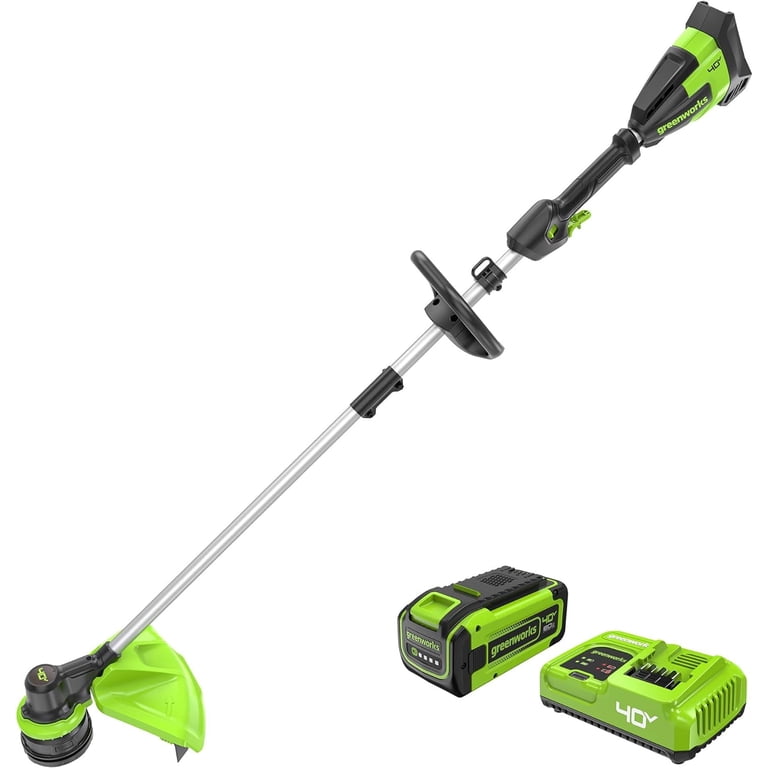 Greenworks 40V 17-Inch Brushless String Trimmer, 8Ah Battery and