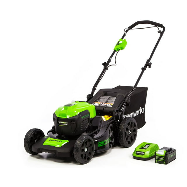 Greenworks 40V 20" Brushless Push Lawn Mower with 4.0 Ah Battery & Quick Charger 2516302VT