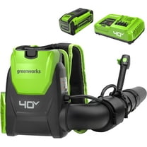 Greenworks 40V Brushless Backpack Blower (165 MPH / 660 CFM), 8.0Ah Battery and Charger Included