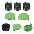 thumbnail image 1 of Greenworks 40V Grass Trimmer Replacement Double Line Spool 29187 For G40Lt G40Ltk2 2101507 With 6 Spools And 2 Caps 1.65Mm Diameter Nylon Thread, 1 of 10