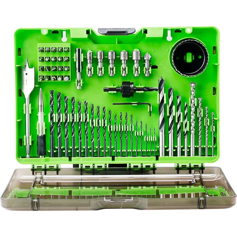 Greenworks 60 Piece Black Oxide Drilling and Driving Bit Set with