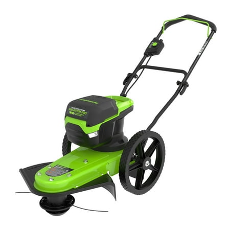 Greenworks 60 Volt Walk Behind String Trimmer, Cordless