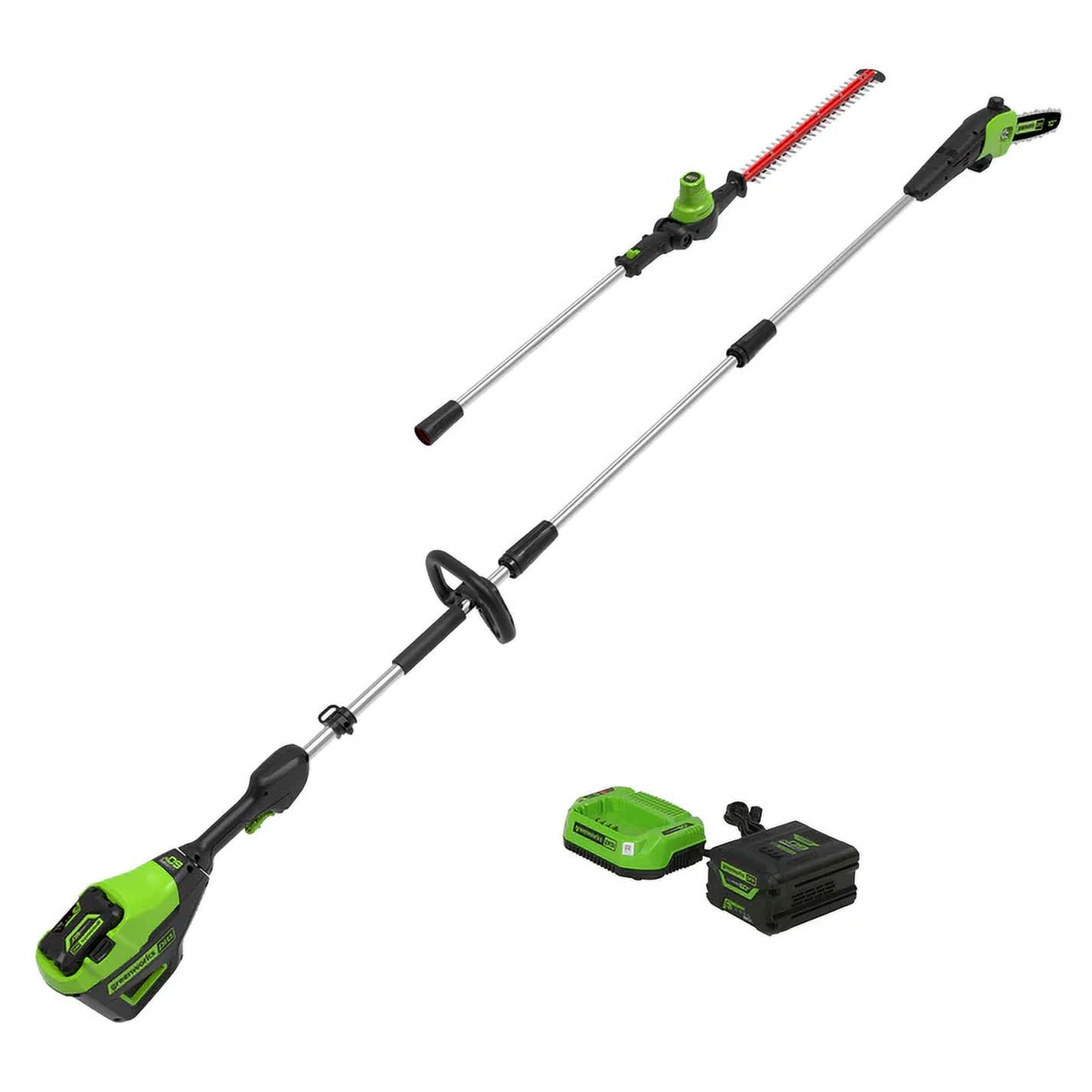 Greenworks cordless 2024 pole hedge trimmer