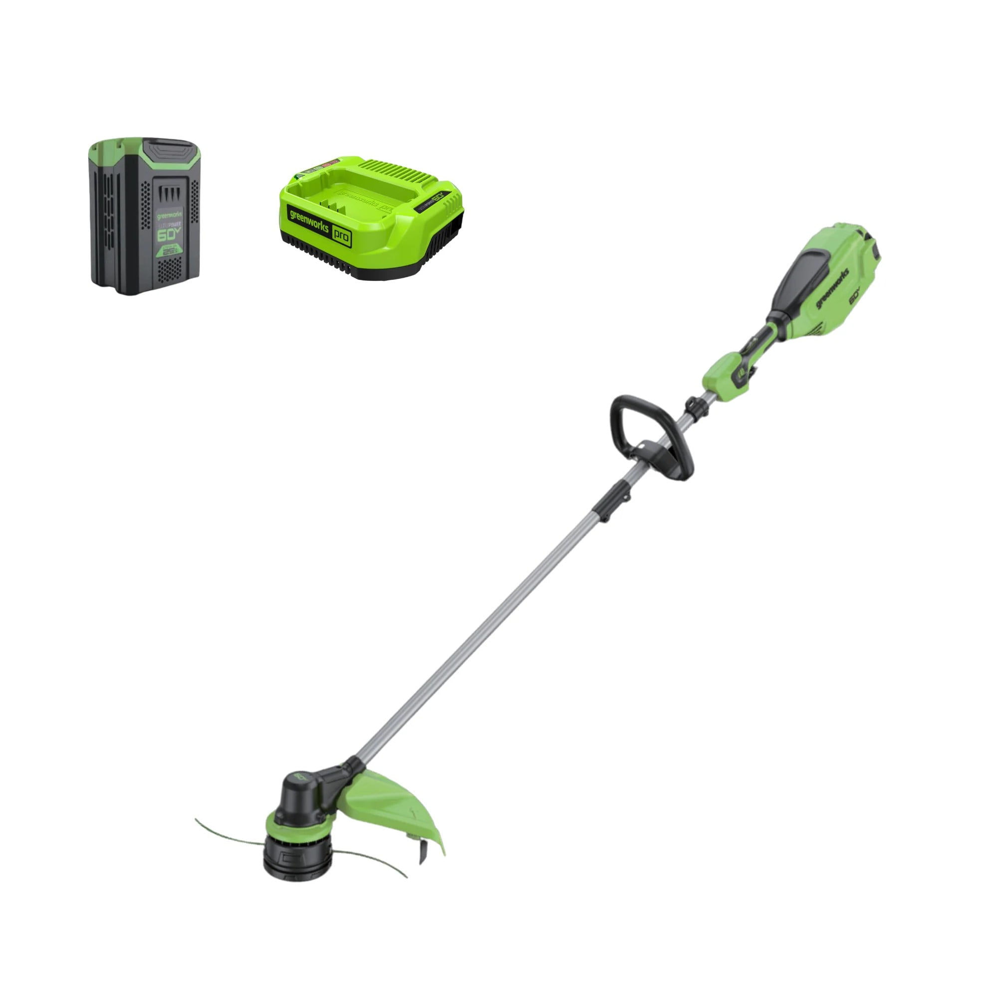 Greenworks 60V 16 Front Mount String Trimmer + 2.5Ah Battery & 3A Charger 2134302
