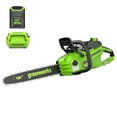 thumbnail interactive-video image 1 of Greenworks 60V 18" 2.0kW Brushless Chainsaw with 4.0 Ah Battery & 3 Amp Charger 2028502, 1 of 19