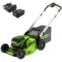 Greenworks 60V 21" Cordless Brushless Lawn Mower with 5.0Ah Battery & Charger