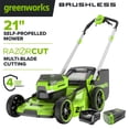 thumbnail image 1 of Greenworks 60V 21" Self Propelled Mower with 8.0 Ah Battery & Rapid Charger, 1 of 19