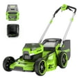 thumbnail image 1 of Greenworks 60V 21" Self Propelled Lawn Mower with (1) 8.0 Ah Battery & Rapid Charger 2546402, 1 of 21