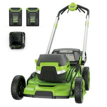Greenworks 60V 21” Self-Propelled Lawn Mower with (2) 5.0 Ah Batteries & Rapid Charger 2546202