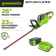 Greenworks 60V 26" Hedge Trimmer with 2.0 Ah Battery & 3 Amp Charger 2216602