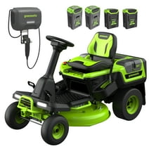 Greenworks 60V 30” CrossoverT Riding Lawn Tractor with (2) 8.0 Ah, (2) 4.0 Ah Batteries & 600-Watt Charger 7421902