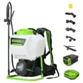 thumbnail image 1 of Greenworks 60V 4 Gallon Cordless Battery Backpack Sprayer with 2.0Ah Battery & Charger 5301202, 1 of 15
