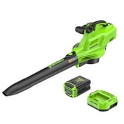 Greenworks 60V 520 CFM at 240 mph Blower-Vac with 4Ah Battery and 3A Charger 2429702