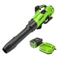 thumbnail interactive-video image 1 of Greenworks 60V 630 CFM 170 MPH Leaf Blower with 2.5 Ah Battery & 3 Amp Charger 2429902, 1 of 21
