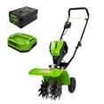 thumbnail image 1 of Greenworks 60V 8" Cordless Cultivator / Tiller with 4.0Ah Battery and Charger, 1 of 12