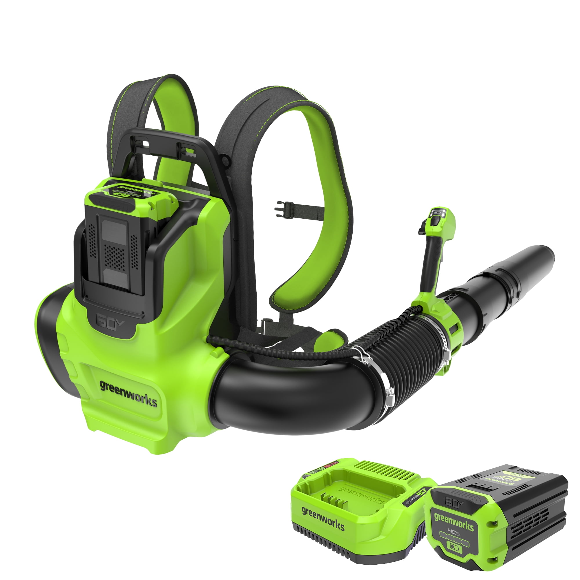 Greenworks 730 CFM 185 MPH Backpack Blower with 4.0 Ah Battery and 3 Amp Charger 2429602 Sansujyuku sansujyuku.com