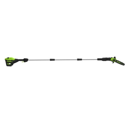 Greenworks - 80 Volt 10-Inch Cordless Brushless Electric Pole Saw with 14.5 foot reach (Tool Only) - Green