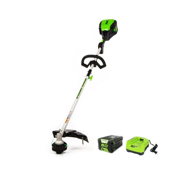 Greenworks 80V 16" Brushless Attachment Capable String Trimmer with 2.0 Ah Battery & Charger 2101102