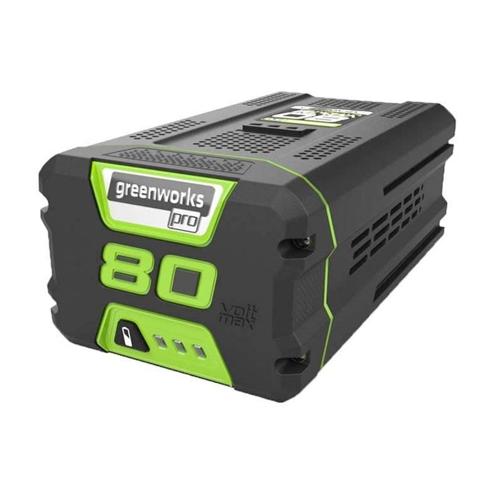 Are Greenworks 60v And 80v Batteries Interchangeable Greenworks PRO 80V 2.0Ah Lithium Ion Battery for Power Tools, Rapid