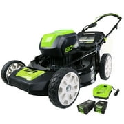 Greenworks 21" 80 Volt Battery Powered Push Walk-Behind Mower