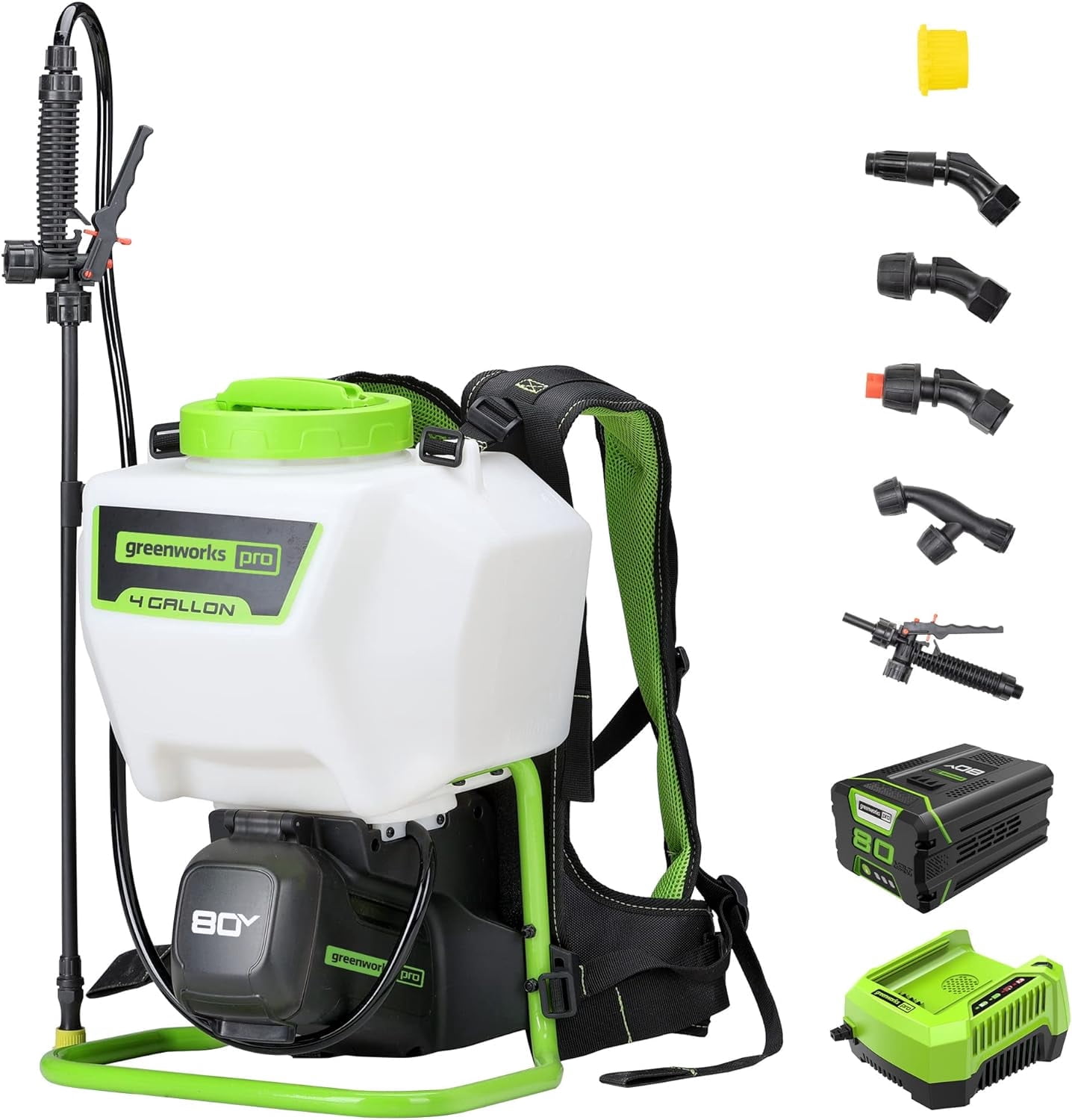 mappskg様 アマゾングリーン 24 Greenworks 80V Backpack Sprayer 4 Gallon,Battery Powered Backpack