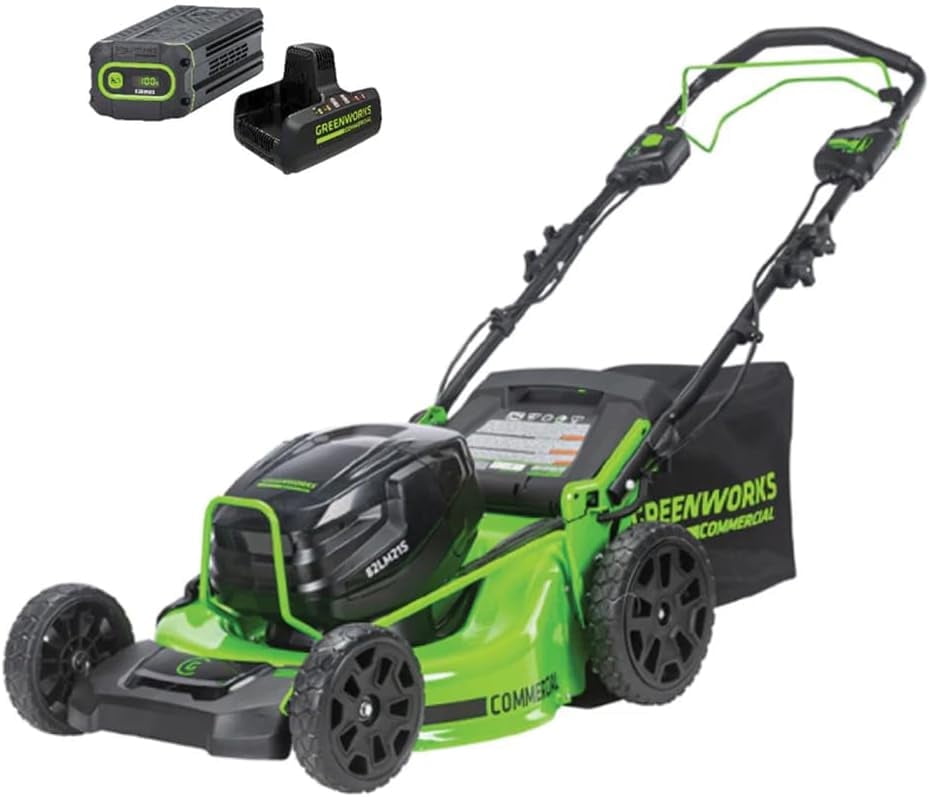Greenworks 82V 21" Self-Propelled Lawn Mower, 8.0Ah Battery + Dual Port Charger