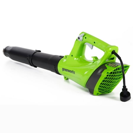 Greenworks 9 Amp 530 Cfm at 130 mph Corded Electric Axial Leaf Blower 2400902
