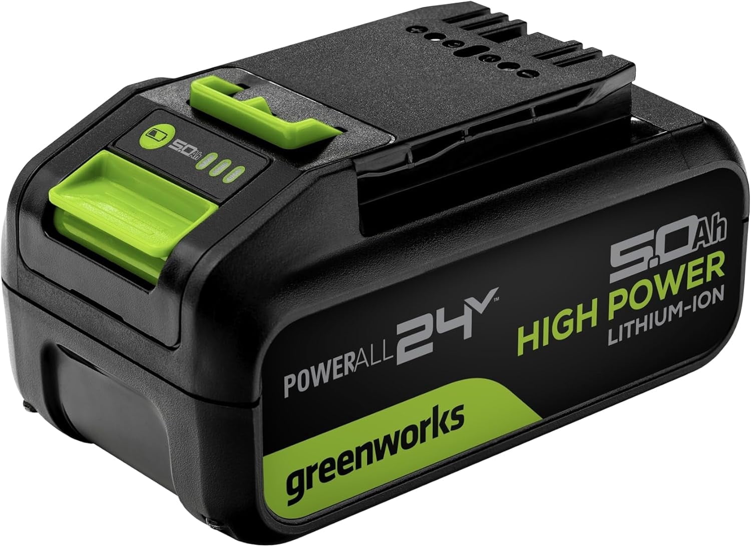 Greenworks 24V 5.0AH Lithium-Ion Battery,LB24A050,Black