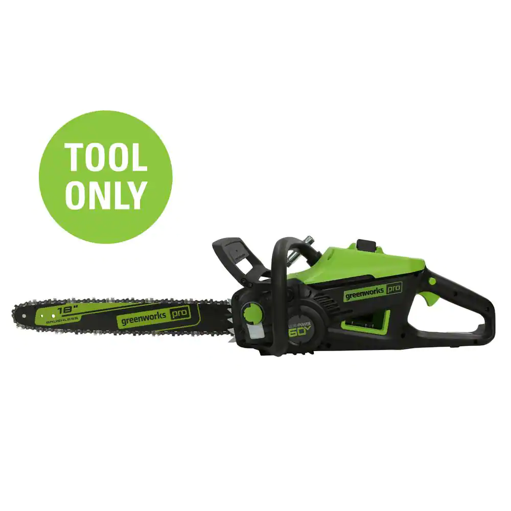 60V 18-Inch Cordless Chainsaw & Battery