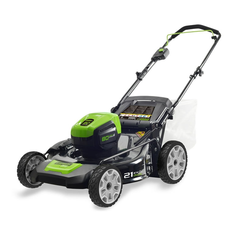 Greenworks 80V Cordless Brushless Lawn Mower steel deck 21inch 3