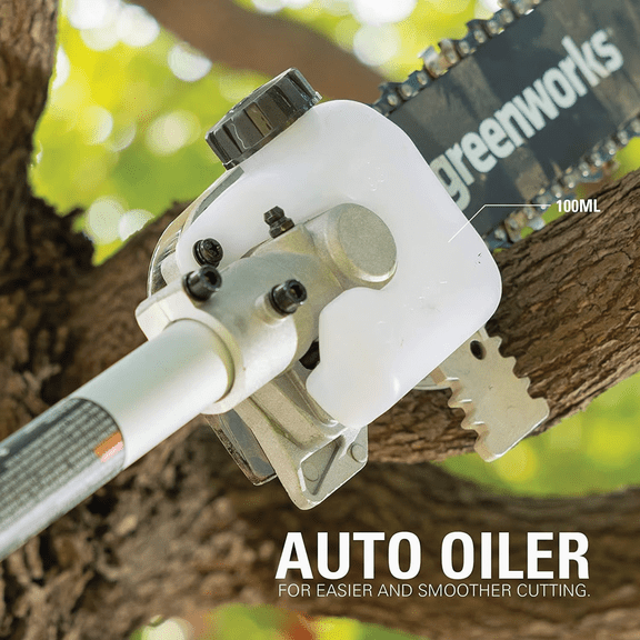 Greenworks Polesaw Head Attachment - Single Pack Heavy-Duty Construction, Professional Use