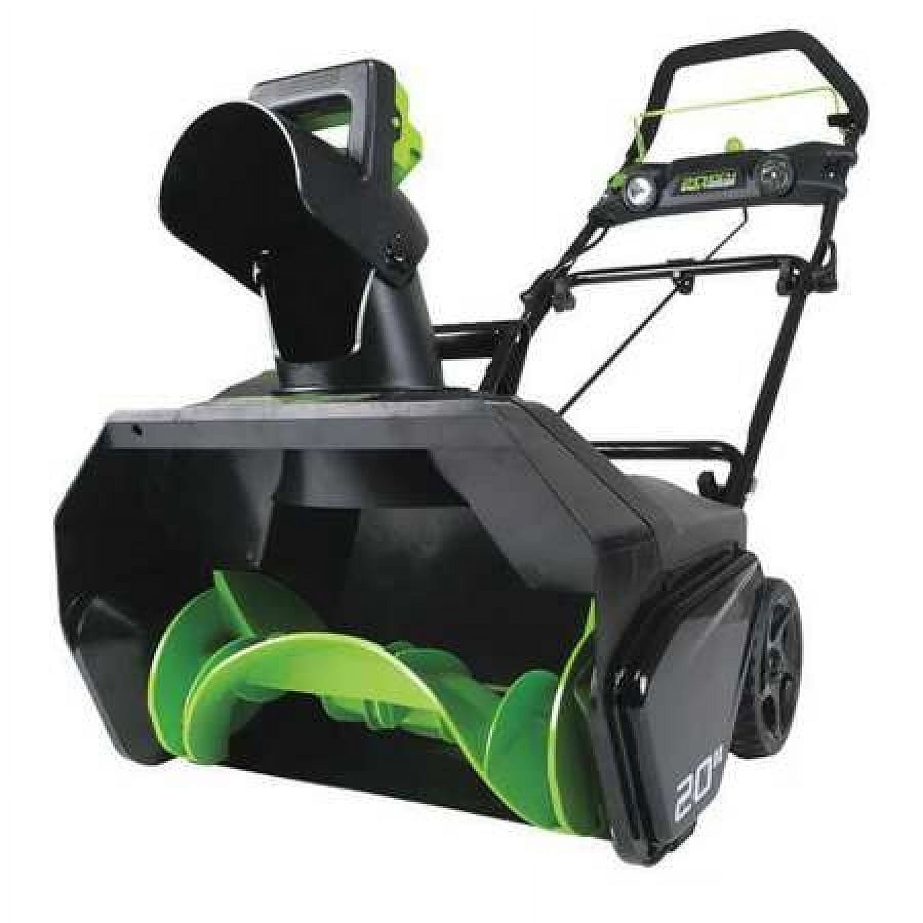 Greenworks Pro 80-Volt 20-inch Brushless Single-Stage Battery Powered Push Snow  Blower with 2.0AH Battery and Charger