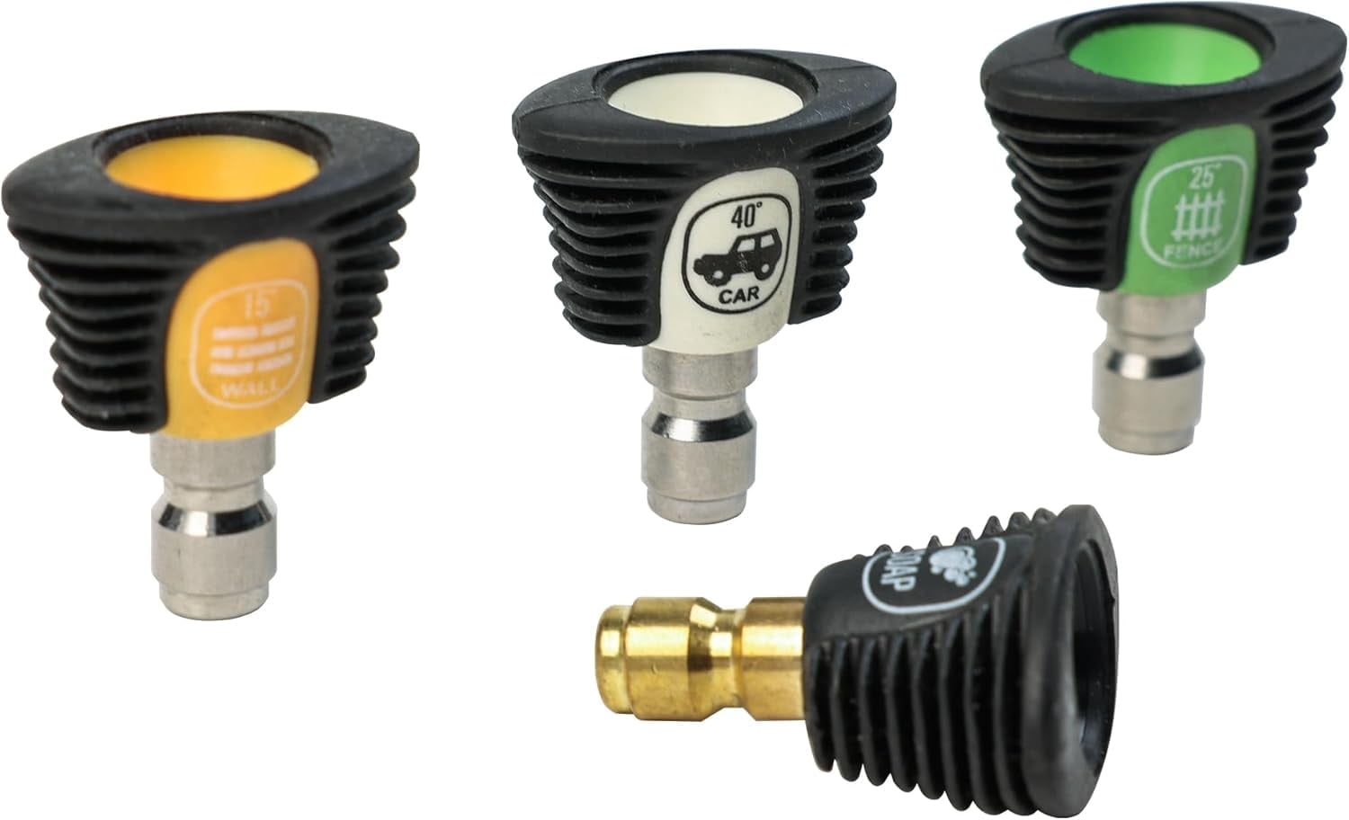 Greenworks, Pressure Washer Nozzle Set, Soap, 15, 25, 40 Degree