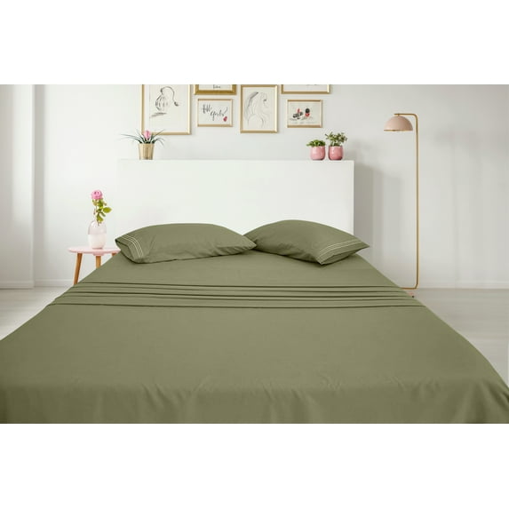 Greeny Green Luxury 1800 Bamboo Ultra Soft Sheet Set – Wrinkle Free, Deep Pocket, Machine Washable, Hypoallergenic, Fade Resistant Bedding Set - 4 Piece Set (Full, Sage Green)