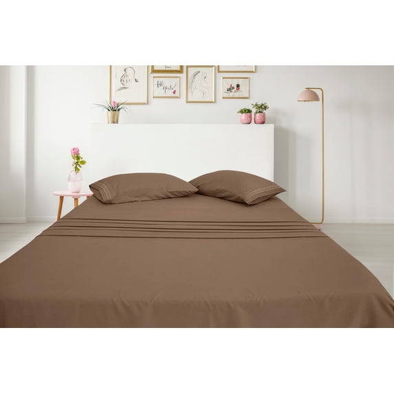 Greeny Green Luxury 1800 Bamboo Ultra Soft Sheet Set – Wrinkle Free, Deep Pocket, Machine Washable, Hypoallergenic, Fade Resistant Bedding Set - 4 Piece Set (Full, Tiger Eye)