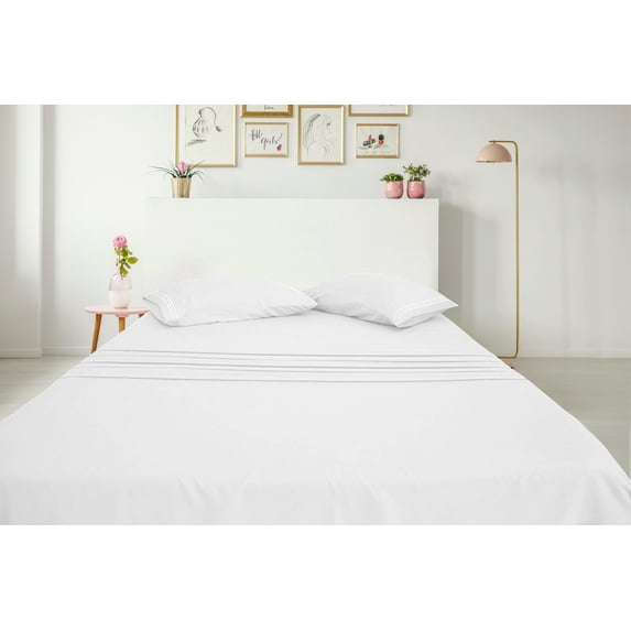 Greeny Green Luxury 1800 Bamboo Ultra Soft Sheet Set – Wrinkle Free, Deep Pocket, Machine Washable, Hypoallergenic, Fade Resistant Bedding Set - 3 Piece Set (Twin/XL, White)