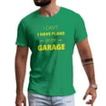 thumbnail image 1 of Greenyef Graphics I Cant I Have Plans In The Garage Men's T-Shirt (Antique Irish & Yellow, Large), 1 of 6
