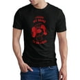 thumbnail image 1 of Greenyef Graphics I Paused My Game to Be Here Gamer Gift Funny Tee Men's T-Shirt Style-43 (Black & Red, Medium), 1 of 6
