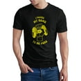 thumbnail image 1 of Greenyef Graphics I Paused My Game to Be Here Gamer Gift Funny Tee Men's T-Shirt Style-43 (Black & Yellow, X-Large), 1 of 6