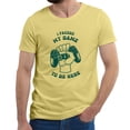thumbnail image 1 of Greenyef Graphics I Paused My Game to Be Here Gamer Gift Funny Tee Men's T-Shirt Style-43 (Cornsilk & Forest Green, Medium), 1 of 6