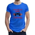 thumbnail image 1 of Greenyef Graphics I Paused My Game to Be Here Video Gamer Gift for Men Teenagers Gaming Funny Graphic T-Shirt Style-34 (Royal Blue, Small), 1 of 6