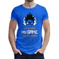 thumbnail image 1 of Greenyef Graphics I Paused My Game to Be Here Video Gamer Gift for Men Teenagers Gaming Funny Graphic T-Shirt Style-35 (Royal Blue, X-Large), 1 of 6