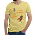 thumbnail image 1 of Greenyef Graphics I Paused My Game to Be Here Video Gamer Gift for Men Teenagers Gaming Funny Graphic T-Shirt Style-45 (Cornsilk, Medium), 1 of 6