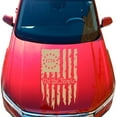thumbnail image 1 of Greenyef Graphics We The People Betsy Ross Flag 1776 Distressed American USA US Flag Hood Vinyl Decal Sticker Preamble of The US Constitution fits most Pickup Trucks (23" x 36", Cream), 1 of 8