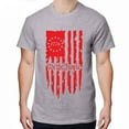 thumbnail image 1 of Greenyef Graphics We The People 1776 Distressed American USA Flag Men's T-Shirt (Gray & Red, Medium), 1 of 6