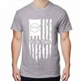 thumbnail image 1 of Greenyef Graphics We The People 1776 Distressed American USA Flag Men's T-Shirt (Gray & White, Medium), 1 of 6